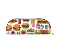 Sacchetti per cosmetici con stampa fast food per le donne borsa per il trucco borsa da viaggio borsa da toilette e astuccio per matite, Fast Food, taglia unica, Fast Food, Taglia unica