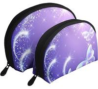 sacchetti per cosmetici, farfalle, fuochi d'artificio, stelle scintillanti, borsa per il trucco da viaggio, borsa da toilette da donna