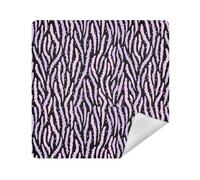 Sacchetti per cosmetici in tessuto autoadesivo per trucco, organizer da 33,8 x 33,8 cm, per organizzazione, Viola Nero, 21.7x21.7in