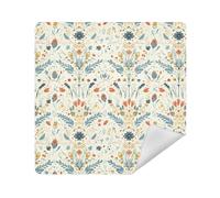 Sacchetti per cosmetici in tessuto protettivo per cosmetici da viaggio, organizer da 35 x 35 cm, per articoli da toeletta, Safari Boemia Simle Fiori, 17.7x17.7in