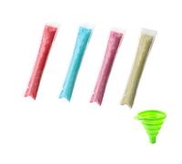 Sacchetti per cubetti di ghiaccio, 100 pezzi, monouso con chiusura a zip, per caramelle, congelatore, sacchetti fai da te, sacchetti in plastica Popsicles