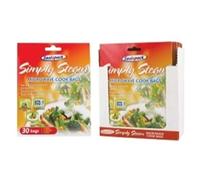 Sacchetti per cucinare al microonde per verdure, carne, pesce, pollame (confezione da 30)