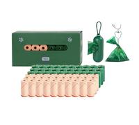 Sacchetti per deiezioni canine, 60 rotoli impermeabili, con supporto dispenser | sacchetti per deiezioni canine, per cuccioli, esterni, viaggi, passeggiate, appartamenti, lettiere per gatti e