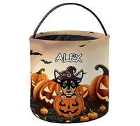 Sacchetti per Dolci di Halloween Adult Pinscher Dog Borse Zucche