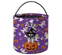 Sacchetti per Dolci di Halloween Schnauzer Dog Purple Borse Zucche