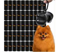 Sacchetti per escrementi per cani extra forti e antistrappo, 1000 pezzi + dispenser con moschettone - grandi 22 x 30 cm, a prova di perdite e odori, per cani di piccola e grande taglia - sacchetti per