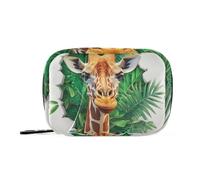 Sacchetti per farmaci con giraffa animale da parete con foro 3D bianco con scomparti rimovibili organizer per pillole riutilizzabili 2 volte al giorno per portafoglio