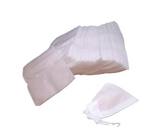 Sacchetti per filtri da tè - 100 pezzi di bustine di tè vuote | di Tè riutilizzabile con coulisse, naturale non sbiancato per caffè infuso a freddo, confezione sfusa non tessuta |