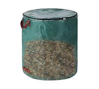 Sacchetti per foglie da prato, riutilizzabili, per il riciclaggio del cortile, contenitore pieghevole per la raccolta delle foglie con manici rinforzati per la raccolta dei detriti del prato