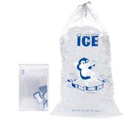 Sacchetti per ghiaccio per congelatore, borsa portatile con coulisse, resistente alle basse temperature, riutilizzabile, soluzione compatta per produttori di ghiaccio e congelatori domestici
