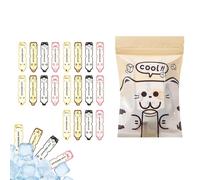 Sacchetti per ghiaccioli, 90 ml, 20 pezzi, autosigillanti, a prova di perdite, divertenti, per bambini e adulti, snack, bastoncini di yogurt, succhi di frutta, ,
