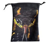 Sacchetti per gioielli con coulisse, sacchetto di velluto per tarocchi con motivo animale, 12 x 7,09 cm, per gli appassionati di tarocchi, borsa per riporre oggetti