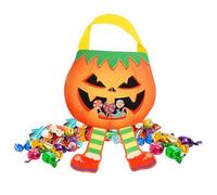 Sacchetti per Halloween | Borsa per le vacanze per snack | Borsa riutilizzabile in tessuto non tessuto per caramelle per casa infestata, giocattoli per riunioni di famiglia, eventi scolastici, sfilate