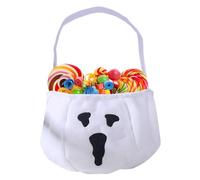 Sacchetti per Halloween | Borsa portatile in tessuto non tessuto con manico, cestino spaventoso per donne, ragazzi, ragazze, adolescenti, giovani, sorelle, figlie, fidanzate, mogli, Fantasma di pile