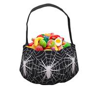 Sacchetti Per Halloween Borsa Riutilizzabile Con Manici Per Caramelle | Cestino Spaventoso per Dolcetti di Halloween Grande Capacità per la Famiglia e gli