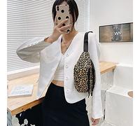 Sacchetti per il petto di capacità vintage di lieaa femmina di moda femmina leopardo casual leopardi sacchetto per il petto a vita (giallo)