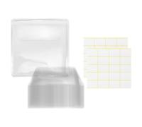 Sacchetti Per Imballaggio Di Monete Piccole Da 70 Pezzi, 2 Etichette Vuote, Confezione Di Gioielli, Sacchetto Trasparente Per Monete Commemorative, Sacchetto Per Piccoli Oggetti