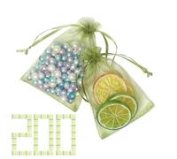 Sacchetti per la protezione della frutta - 200 sacchetti riutilizzabili in rete, organizer da giardino durevole e di lunga durata | Proteggi fragole, verdure, pomodori, fiori, crescita all'aperto, rac