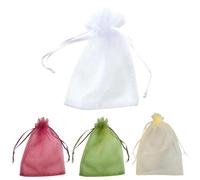 sacchetti per la protezione della frutta, Sacchi di protezione in rete for la copertura della frutta da giardino con coulisse, confezione da 20/50/100, multicolore, diverse misure(Mix Colors,20x30cm(2