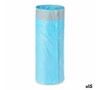 Sacchetti per la Spazzatura Azzurro Polietilene 15 Unità [30 L]