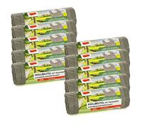 Sacchetti per la spazzatura con maniglia, grigi, 95% materiale riciclato (Grigio 20 L 10 pezzi)