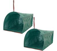 Sacchetti per la spazzatura da cortile, impermeabili, da 270 litri, resistenti all'acqua, 2 pezzi, per rifiuti da giardino, per ritagli