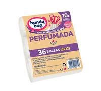 Sacchetti per la Spazzatura Handy Bag 10L per Bagno, Extra Resistenti, Profumati, Confezione da 3 x 12 = 36 Sacchetti