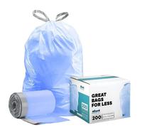 Sacchetti per la spazzatura Plasticplace su misura simplehuman (x) Sacchetti per la spazzatura con coulisse blu colorato compatibili con il codic