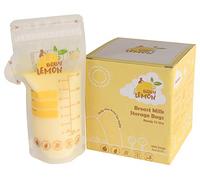 Sacchetti per latte materno con beccuccio per neonati con limone, 226,8 g, 100 sacchetti, extra spessi, a prova di perdite, pre-sterilizzati, pronti per l'uso, senza BPA, materiale facile da scrivere