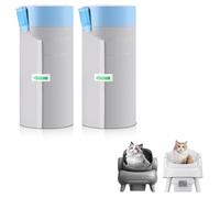 Sacchetti per lettiera per gatti Neakasa M1 e PetPivot Autoscooper 11, confezione da 40 sacchetti automatici per lettiera per gatti, a prova di perdite