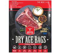 Sacchetti per l'invecchiamento a secco per la sigillatura sottovuoto della carne, non richiesto, per creare facilmente carne secca a casa con membrana traspirante KIT 5 pezzi da 20 x 40 cm, da 0,5 a