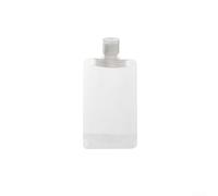 Sacchetti per liquidi da viaggio a tenuta stagna, 10 pezzi, riutilizzabili, 30-100 ml, dispenser in plastica spessa per rasatura, organizer per accessori essenziali per le vacanze (100 ml)