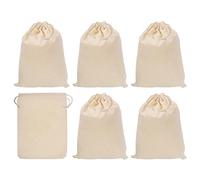Sacchetti per monete da 20,3 x 15,2 cm, confezione da 6 sacchetti per deposito bancario, transito, con coulisse, sacchetti regalo, stile 2, beige