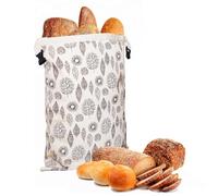 Sacchetti Per Pane Alla Cera D Api (43x33cm) - Sacchetti Riutilizzabili In Cera D'api Per Congelatore E Frigorifero | Conserva Pane Fatto in Casa, Pasta Madre e Baguette Freschi più a Lungo (B)