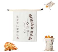 Sacchetti per pane in cera d'api per pasta madre, sacchetti per pane riutilizzabili, borsa per pane in cotone con chiusura a fibbia, capacità di conservazione degli alimenti, mantiene la freschezza