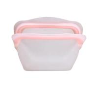 Sacchetti per Panini Riutilizzabili | Busta Stand Up in Silicone - Sacchetti Per La Conservazione Degli Alimenti - per Frigo, Microonde, Viaggio, Campeggio, Ufficio, Cucina, Scuola, Formaggio, Frutta,