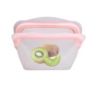 Sacchetti per Panini Riutilizzabili,Buste In Silicone A Tenuta Stagna Con Fondo | Contenitori Alimentari,per Frigo, Microonde, Viaggio, Campeggio, Ufficio, Cucina, Scuola, Formaggio, Frutta, Panino