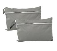 Sacchetti per pannolini bagnati, 5,9 × 22,4 cm, confezione da 2 piccole borse impermeabili per pannolini con cerniera singola, riutilizzabili, in poliestere, per bambini, costumi da bagno, trucchi e