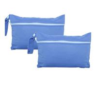 Sacchetti per pannolini bagnati, 5,9 × 22,4 cm, confezione da 2, piccoli, impermeabili, con cerniera singola, riutilizzabili, in poliestere, per pannolini per bambini, costumi da bagno, trucchi e