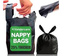 Sacchetti per pannolini per adulti, confezione da 200 usa e getta, 25% più spessi, manici leggibili, extra forti, inodori