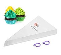 Sacchetti per pasticceria usa e getta da 30,5 cm, 100 pezzi, sacchetti per glassa in plastica 100% riciclabile per torte, biscotti, dessert, decorazione cupcake, Wenburg