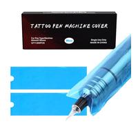 Sacchetti per Penne per Tatuaggi - PEPAX 200 Pezzi 6.5cm*18cm Blu Manicotti per Macchinette per Penne per Tatuaggi per Forniture per Tatuaggi