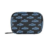 Sacchetti per pillole nere per medicinali con scomparti rimovibili, organizer riutilizzabile per portafoglio