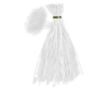 Sacchetti per prodotti in rete, elastici per cipolle con chiusure ad anello, rete traspirante riutilizzabile da 35 cm, per la spesa, la frutta, frutti di mare, bianco, Refer to description, Unisex