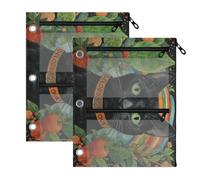 Sacchetti per raccoglitori a 3 fori per raccoglitori Jungle Black Cat St