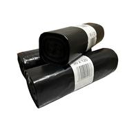 Sacchetti per rifiuti da 150 l, confezione da 3 rotoli (30 sacchetti) neri, resistenti e antigoccia, extra large, 90 x 120 cm, per secchi industriali e comunitari.