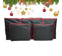 Sacchetti per riporre gli alberi, sacchetti di Natale, contenitore per ghirlande, borse per albero di Natale, doppio organizer con manici, alberi di Natale per l'inverno del garage College