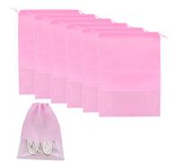 Sacchetti per scarpe da viaggio portatili, 6 pezzi, impermeabili, organizer per donne, 43,2 x 30,5 cm, antipolvere, con chiusura a coulisse, con finestra trasparente, per palestra, danza e viaggi