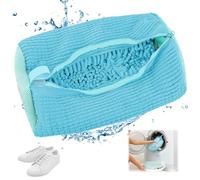 Sacchetti per Scarpe Lavanderia sacchetto scarpe lavatrice Scarpe, 1 pezzo, per lavatrice, anti-deformazione, Riutilizzabile e Resistente, biancheria, scarpe a rete, per scarpe da ginnastica (celeste)