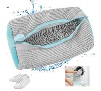 Sacchetti per Scarpe Lavanderia sacchetto scarpe lavatrice Scarpe, 1 pezzo, per lavatrice, anti-deformazione, Riutilizzabile e Resistente, biancheria, scarpe a rete, per scarpe da ginnastica(grigio)